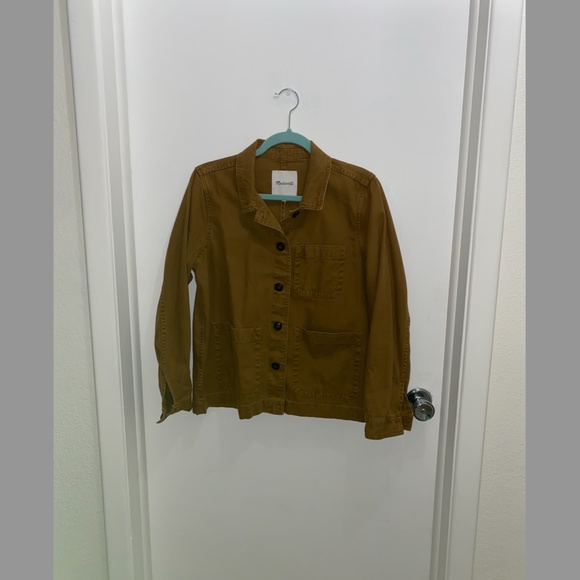 Madewell Chore Jacket M0824 Dark Tobacco Size Medium - Picture 3 of 4